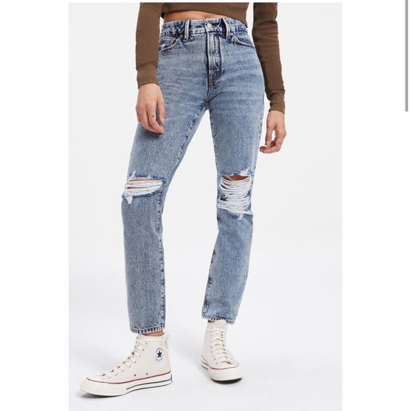 Good American distressed jeans new without tags size 2 - Picture 2 of 10